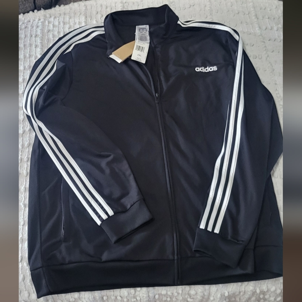 Mens adidas zip up track jacket